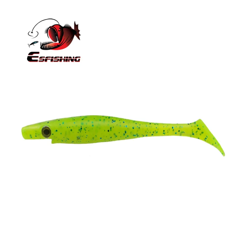 Esfishing приманки Новые свиньи Shad 100 см 6 г 6 шт. Мягкая приманка морская искусственная наживка для рыбалки джиг приманка воблер окунь форель Щука