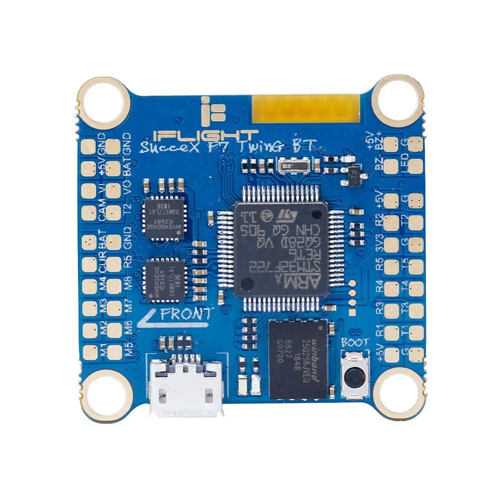 

iFlight SucceX F7 TwinG BlueTooth BT STM32F722RET6 Flight controller(Dual ICM20689) with 30.5*30.5mm mounting hole for FPV drone