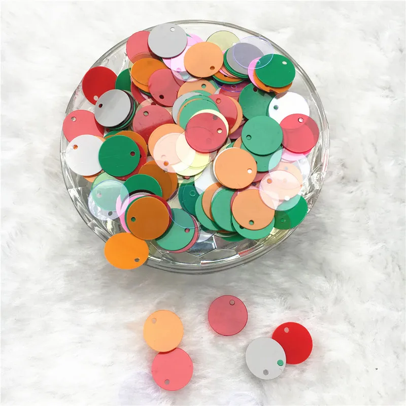 200pcs multi mixed 12mm loose sequins Paillettes Sewing Embellishment