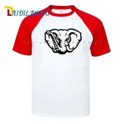 Лидер продаж 2018 Новая мода Для мужчин футболка Дикий слон высокое качество печати Футболка короткий рукав o-образным вырезом уличной