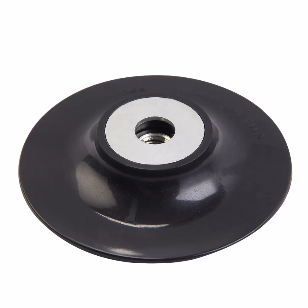 

KSEIBI 687004 Buffing Bonnet Wheel Disc Plastic Backing Pad for Sanding Sander Polisher Angle Grinder M14 115mm Diameter
