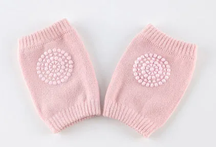 Детские гетры с наколенниками, противоскользящие теплые гетры для ползания, гетры для малышей, носочки для малышей, наколенники для малышей - Цвет: Pink