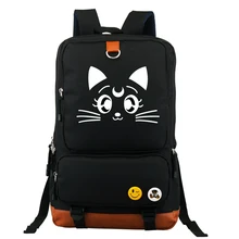 Sailor Moon Детский рюкзак, фосфоресцирующий Детский рюкзак, сумка для девочек, сумка для подростков, луна, мультяшная сумка, походный рюкзак для студентов, школьная сумка