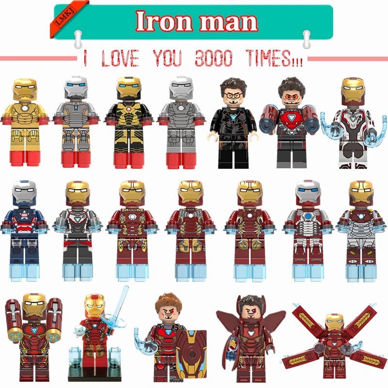 

Legoing Avengers Super Heroes Figures Iron Man Building Blocks Models Bricks Compatible With Legoingly Toys For Children Gifts
