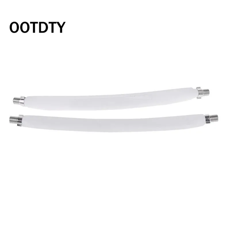 2PCS Window Flat F Connector Cable Coax Coaxial RG6 RG-6Door TV Satellite