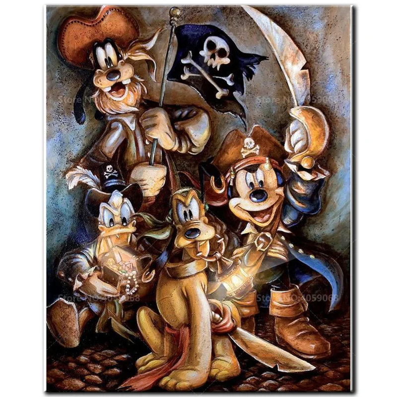 

Diamond Embroidery DIY Full Square Diamond Painting Cross Stitch Mickey Mouse and Friends Pictures Of Rhinestones Mosaic Decor