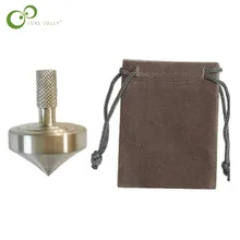 1PCS Magic Trick Metal Gyro Accurate Spinning Top Hot Movie Totem Print Spinning Top With bag WYQ