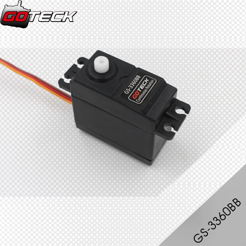 

Goteck GS-3360BB 360 Degree Rotation Standard Analog Servo/ 36g/ 2.8kg-cm/ 360 Degree