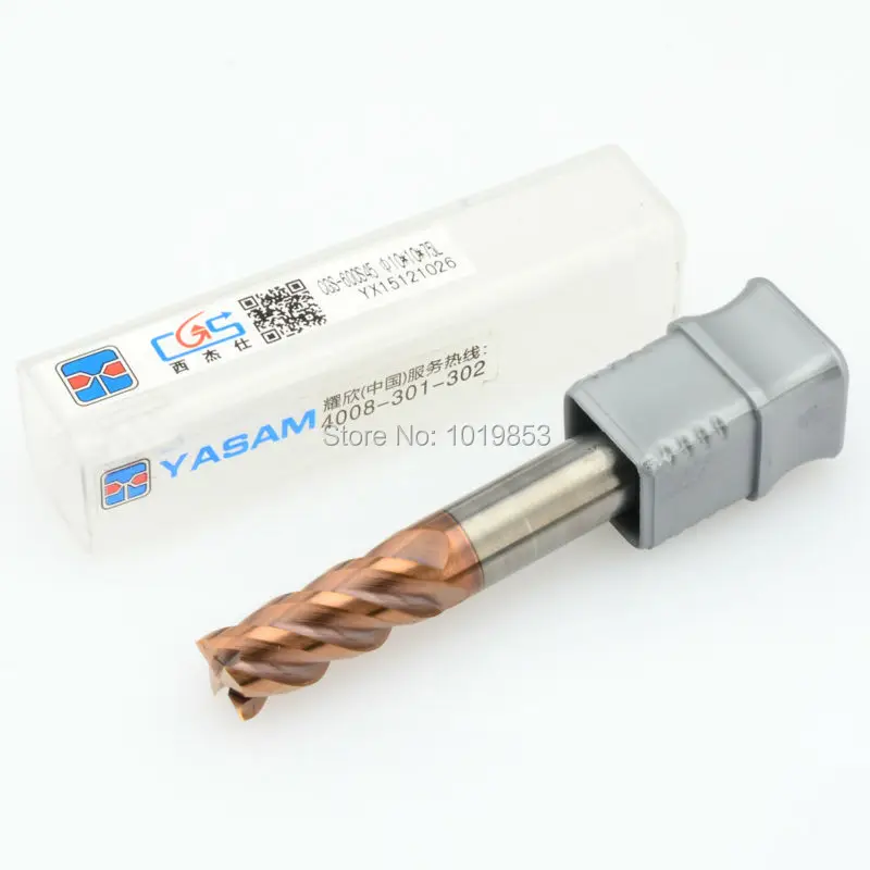 

CGS-600S 10*10*75L HRC68 SOLID tungsten carbide end mill For high speed CNC machine