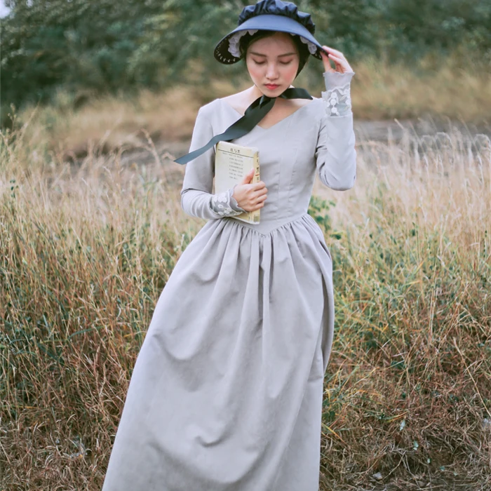 Линетт's chinoiseroy весна осень дизайн для женщин Французский Винтаж Тонкий длинный из искусственной замши платья для