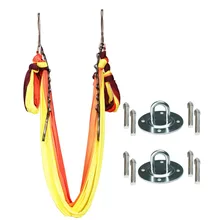 Последние 5,5 двор анти-Гравитация воздушная Йога гамак Пилатес качели инверсия декомпрессии трапеции йоги тренажерного зала, топ с лямками как полный набор