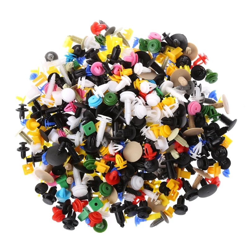 

500Pcs Car Door Plastic Bumper Rivets Panel Push Pin Retainer Trim Clip Fastener