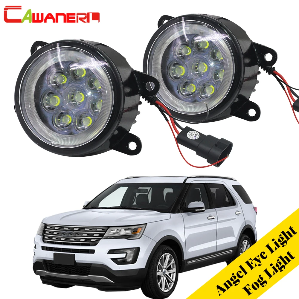 cawanerl 2 pieces car light source led fog light angel eye 2012 ford explorer light assembly