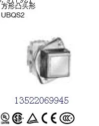 

[ZOB] Square nose type UBQS211N button switch 25mm diameter Japan import idec Izumi UBQS202N --5PCS/LOT