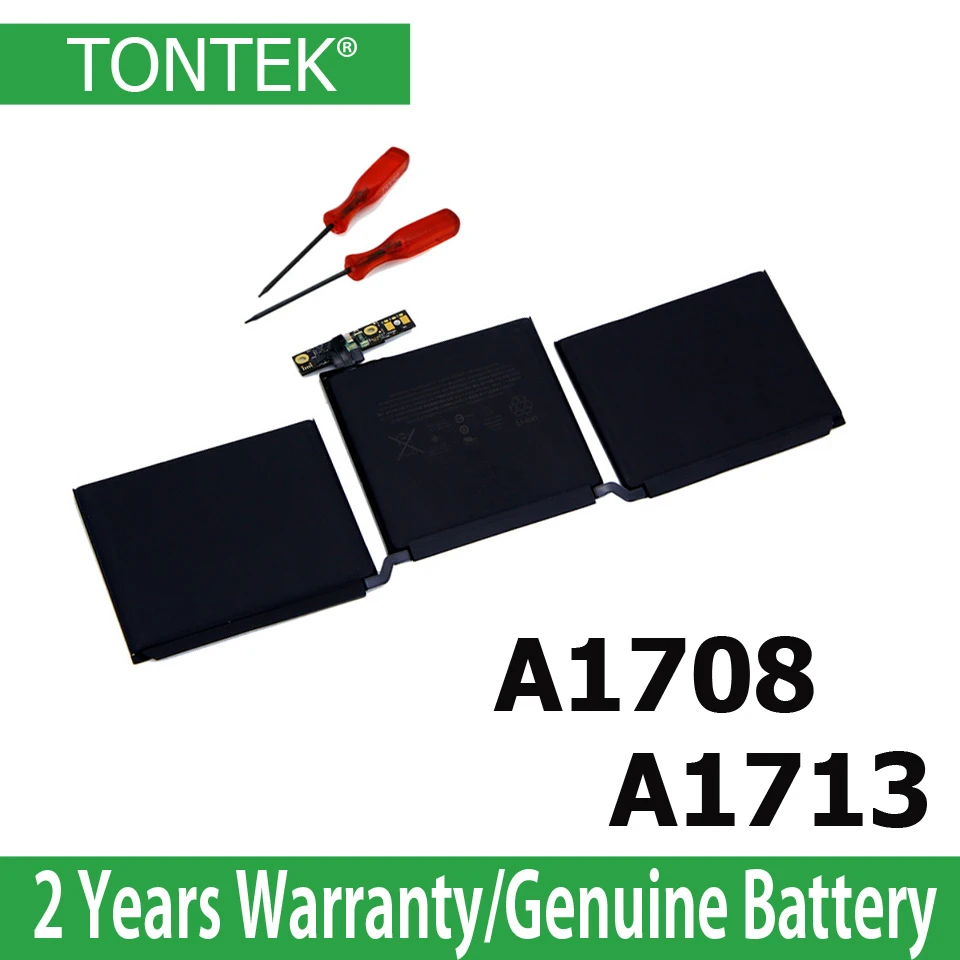 TONTEK A1713 battery for Apple macbook pro 13'' A1708 battery
