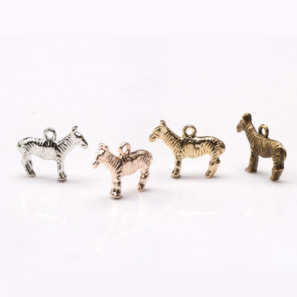 

Olingart 22mm 16pcs/lot zebra Charms Pendant For DIY Jewelry Making Handmade Bracelet Necklace Key Chain Bag Accessories