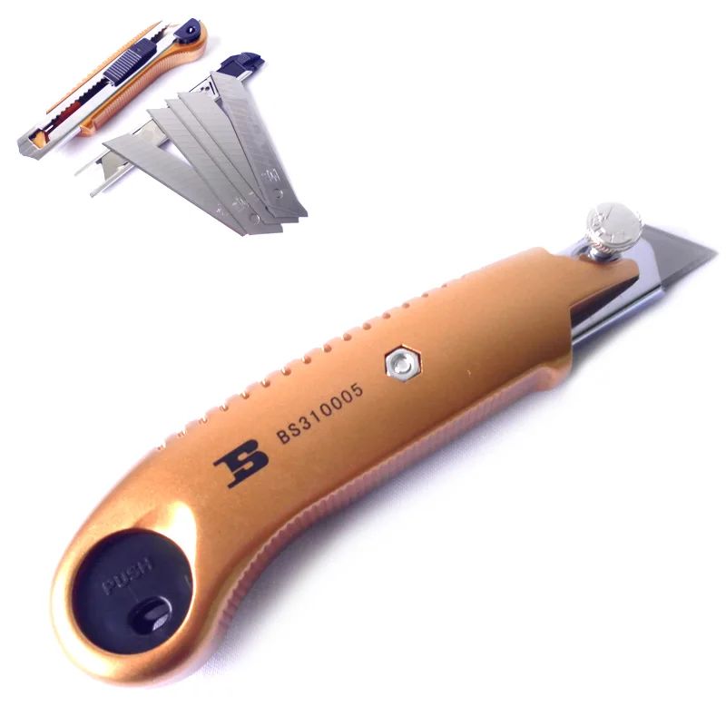 free shipping BOSI fast fixed point snap off blade utility knife cutter