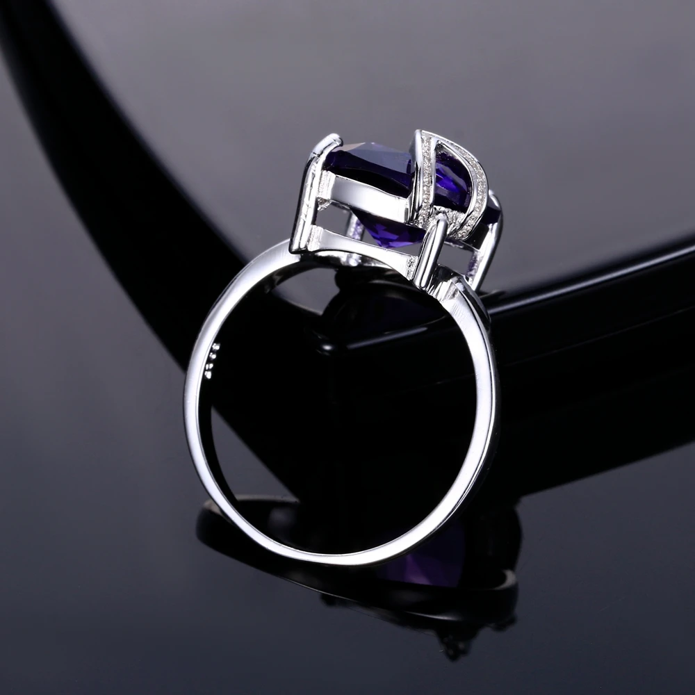 Nasiya очаровательное кольцо с большими камнями фиолетовое кольцо с аметистом из натуральной 925 пробы Серебряное женское модное ювелирное изделие подарок Акция