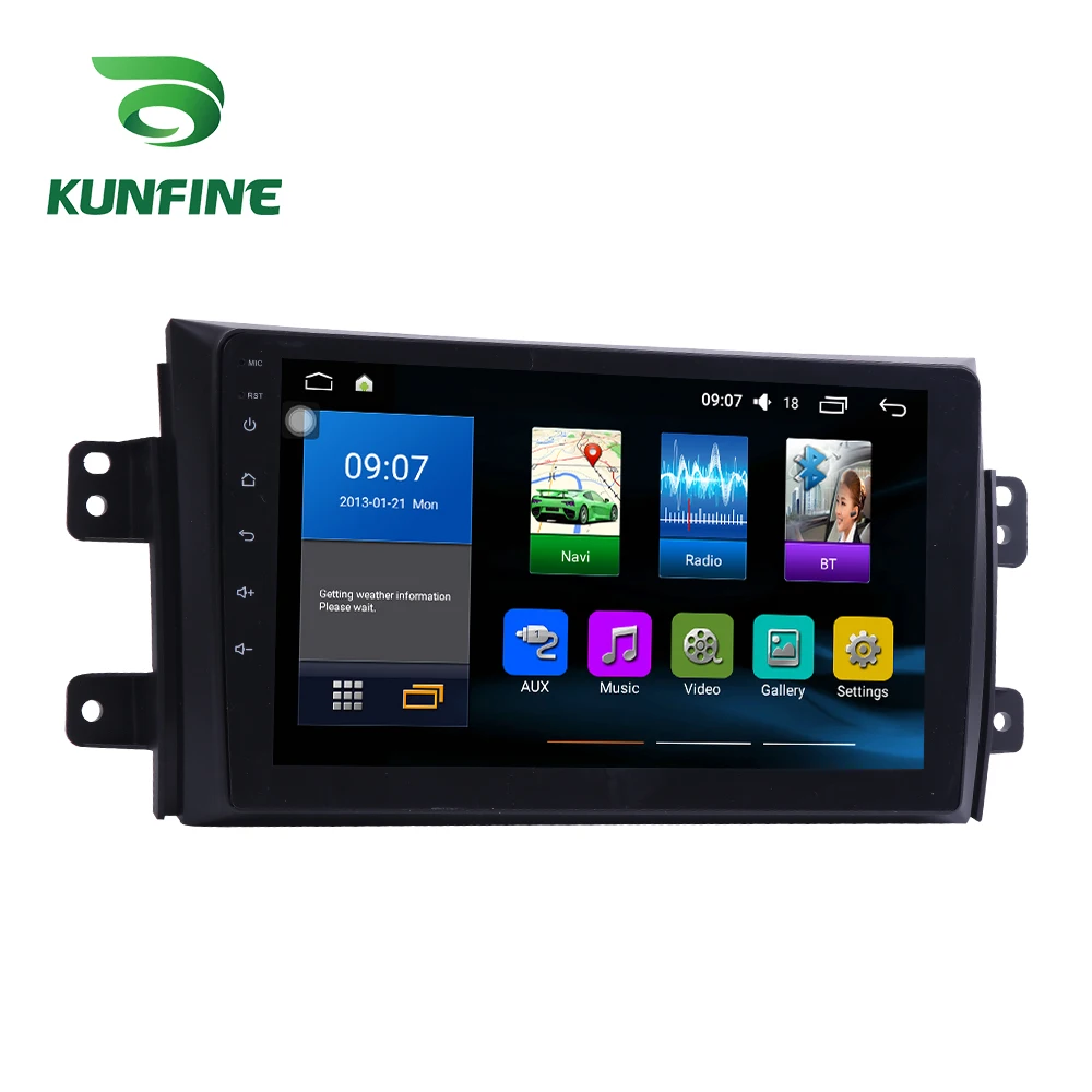 Octa Core 1024*600 Android 8.1 Car DVD GPS Navigation Player Deckless Car Stereo For SUZUKI SX4 2006-2013 Radio Headunit wifi