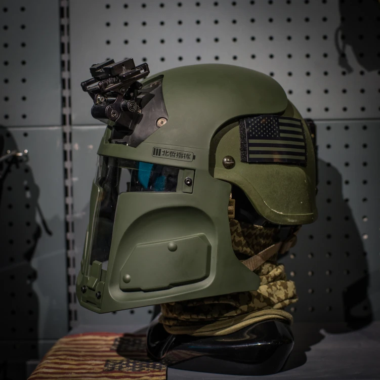 

TIER NONE Galac-Tac US Army Tactical Bounty Hunter Sci-Fi Helmet Mask