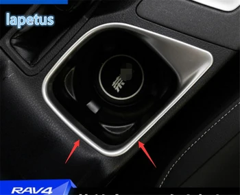 

For TOYOTA RAV4 RAV 4 2016 2017 2018 ABS Interior Water Cup Holder Decoration Cover Trim 1 Pcs
