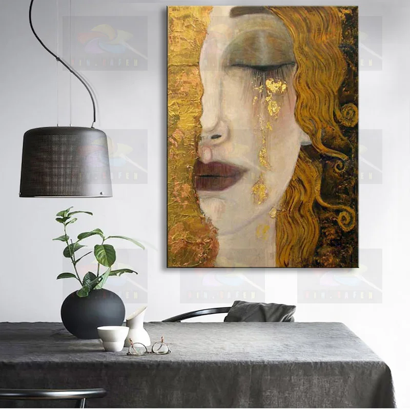 1pieces high-definition print Gustav Klim's mural canvas oil painting poster and wall art living room picture  GSTF-1 (5)