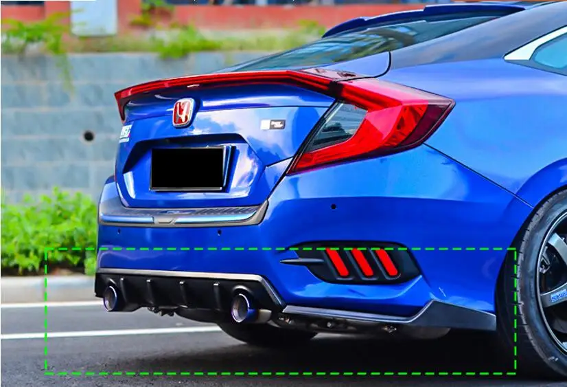 2 шт./компл. спойлер для заднего бампера Honda Civic 2017 2018 2019|Амортизаторы| |