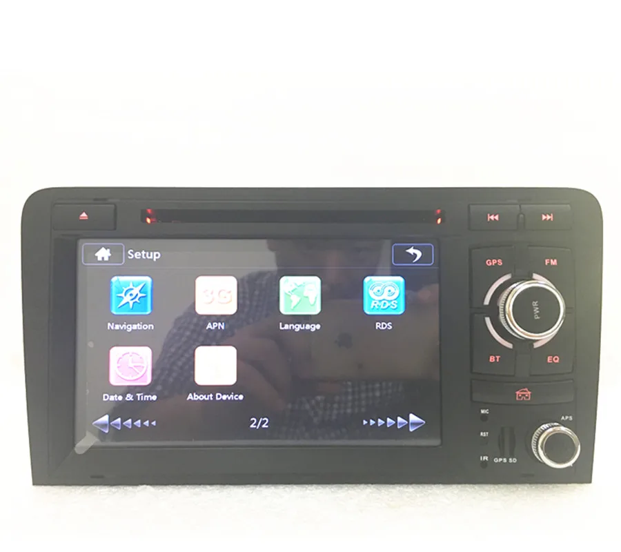 Cheap Wholesale! car radio navigation DVD gps Player for Audi  A3  S3  2004-2008 Car radio Stereo With BT Ipod Steering wheel 5