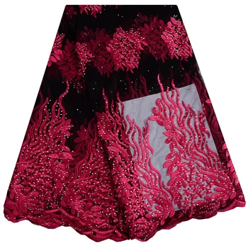 

2018 New Design Nigerian Lace Latest African Tulle Lace Lace Fabric For Party Fashion French Lace Fabric A890