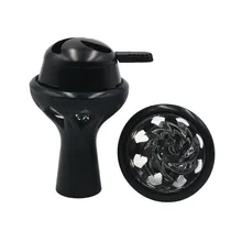 Огнеупорный уголь держатель тепла держать чашу для кальяна водопровод наргиле Чича силиконовая стеклянная кальянная чаша набор