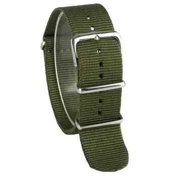 

22mm Army Green Nylon Sport Watch Strap Wrist Band Replacement Soft High Quality Military Outdoor Bracelet Men Women Watchband