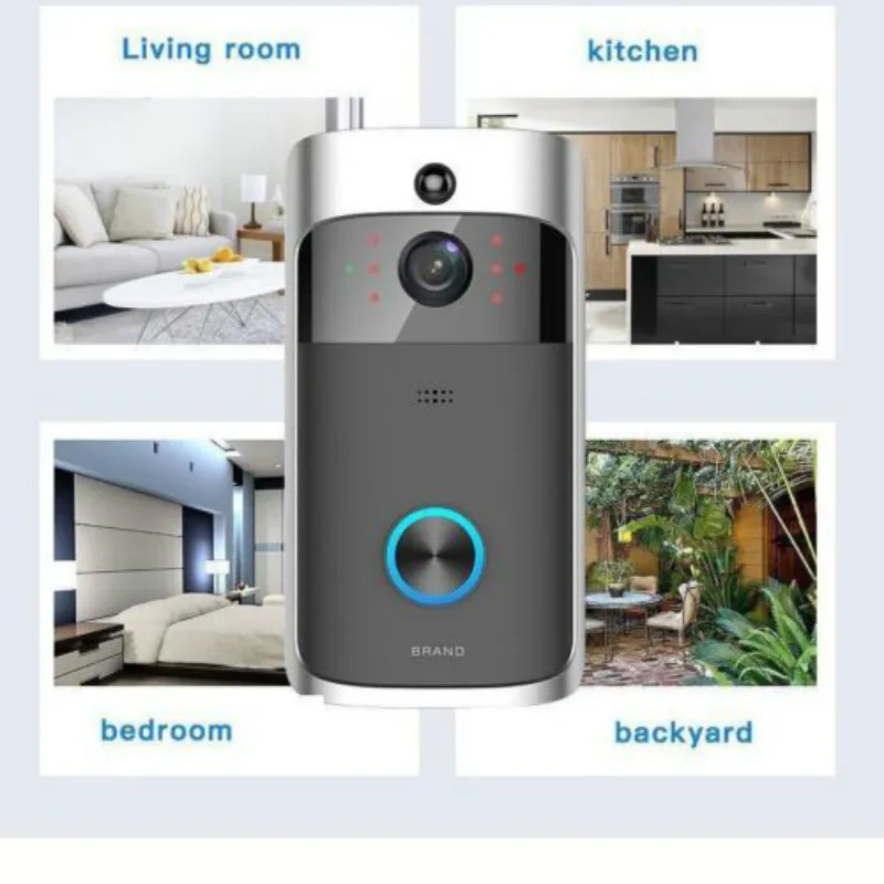 Smart Video Wireless WiFi Door Bell IR Visual Camera Record Full HD Wireless Camera CCTV WiFi Home