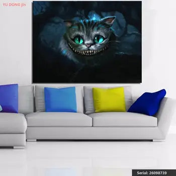 

cheshirecat Animal Classical oil Painting Drawing art Spray Unframed Canvas handmade straw iron technical handmade26098739