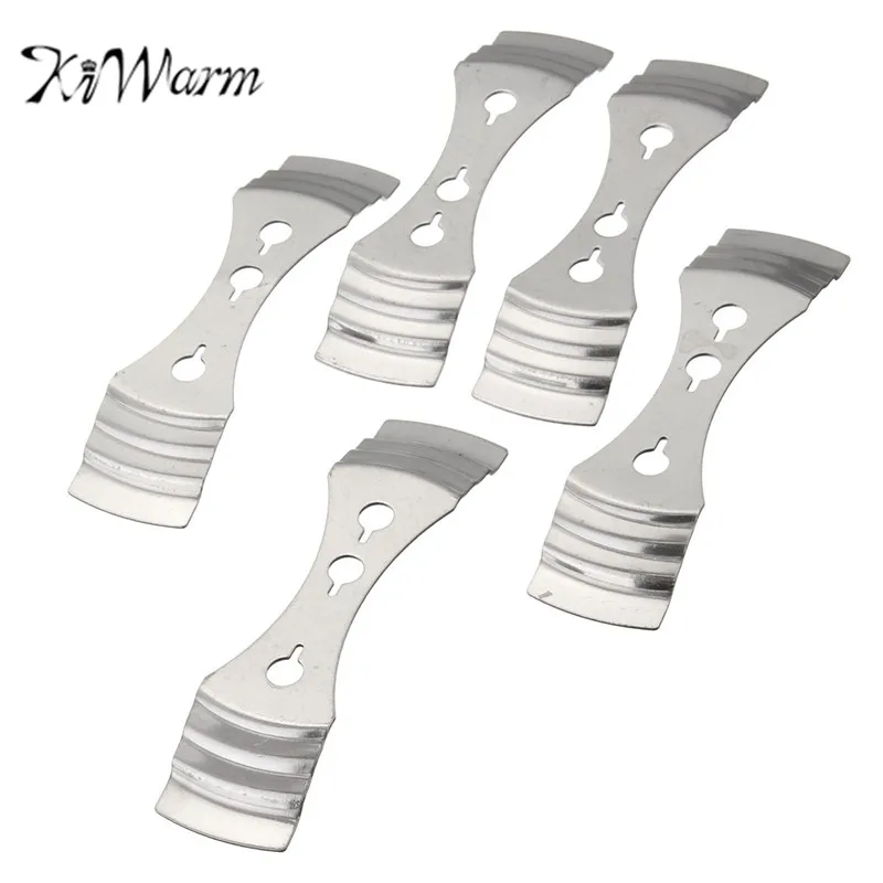 KiWarm Durable 5pcs Stainless Steel Candle Wick Centering Device Metal