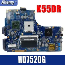 Материнская плата Amazoon для Asus K55DR K55DE с дискретной видеокартой HD7520G