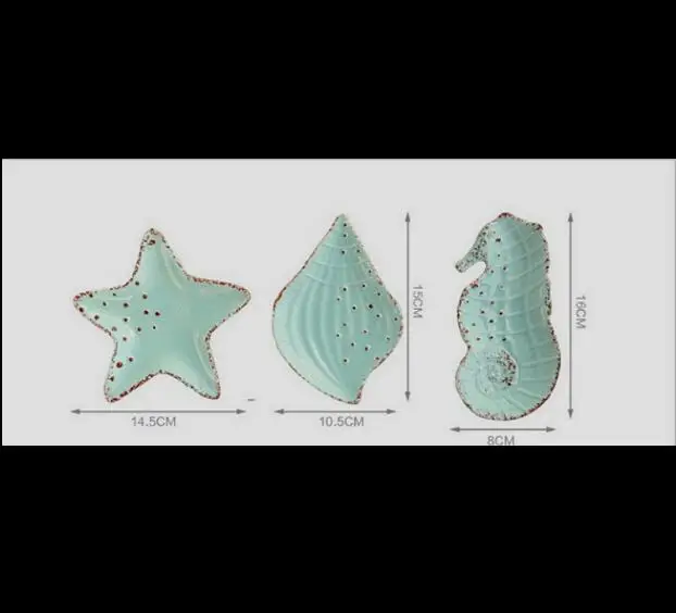 Креативная средиземноморская мода, Керамическая маленькая Фруктовая тарелка, десертная коробочка, мыльница, морская звезда, тарелка, посуда, тарелка для сушеных фруктов
