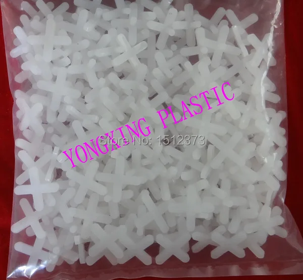 

200pcs/bag 8mm plastic cross/ tice spacer/tracker/locating/ceramic cross with handle white color locate the ceramic tile