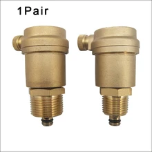1 пара Латунь Автоматический воздушный клапан 1/" 3/4" " DN15 наружная резьба выпускной клапан для солнечного водонагревателя Давление сброс значений