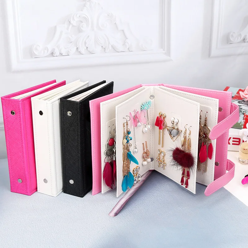 Buy Earrings Storage Books Shaped Design Creative