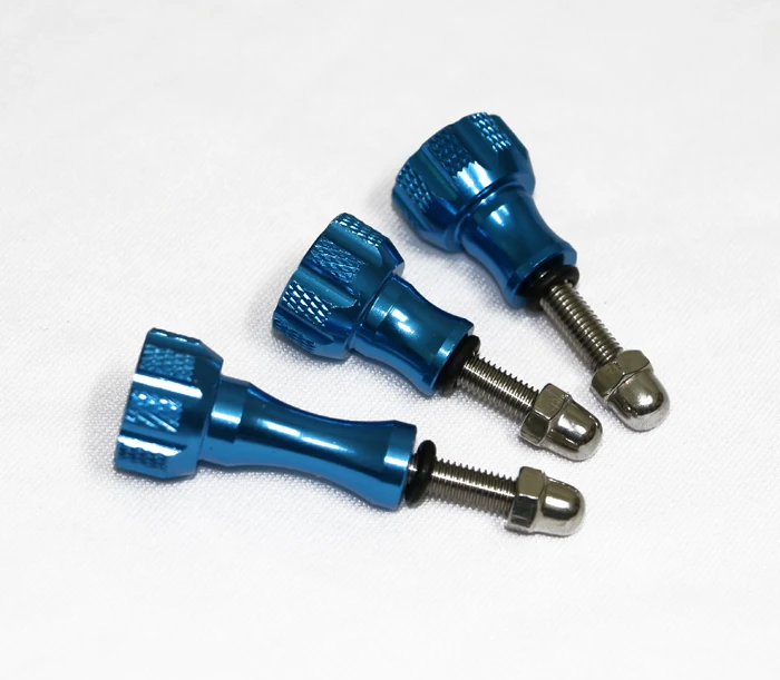 

3pcs Aluminum Thumb Knob Stainless Bolt Nut Screw Set for Gopro Hero 1 2 3 3+ 4 SJCAM Xiaomi Sony Sports Camera