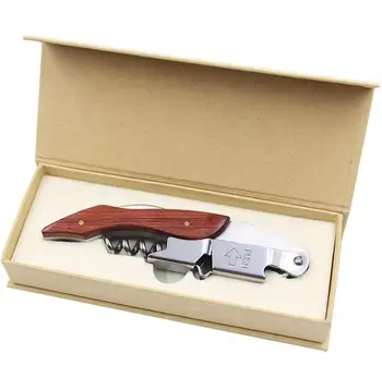 Price Hippocampal Knife Stainless Steel Red Wine Wood Bottle Can Opener Multi Function Beer Kitchen Small Tools Screw Corkscrew SN1402