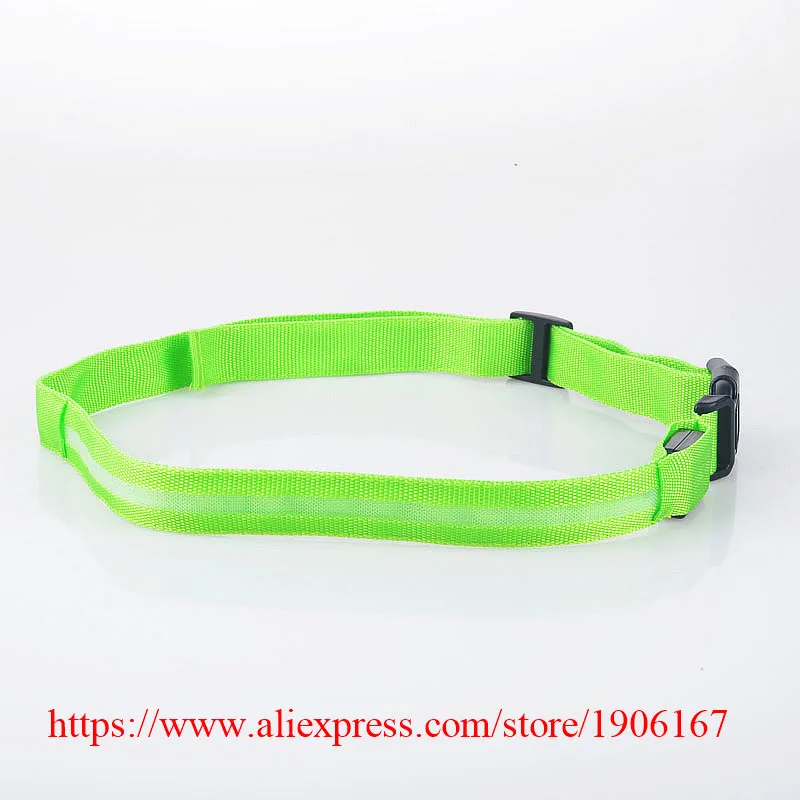 New Style Adjustable LED Flashing Luminous Waistband Safety Reflective Belt 8 Colors09