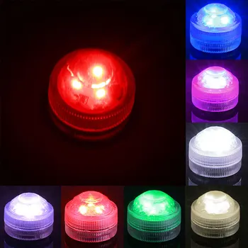 

New Diamond 22Keys Remote-Controlled Diving LED Light RGB 3 LED Bulbs Colorful Waterproof Lamp Outdoor Home Decoration Christmas