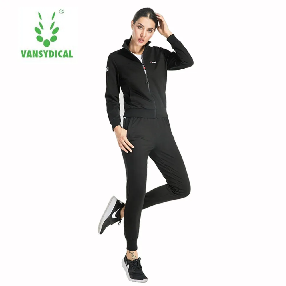 Vansydical font b Sport b font Cotton font b Running b font Sets 3Pcs Womens Jacket