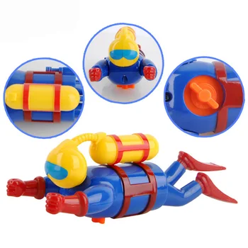 

Bath Diver Toy Wind Up Clockwork Swimming Simulation Potential Diver Sea Baby Bath Toy Baby Kids Dabbling Bathing Toy