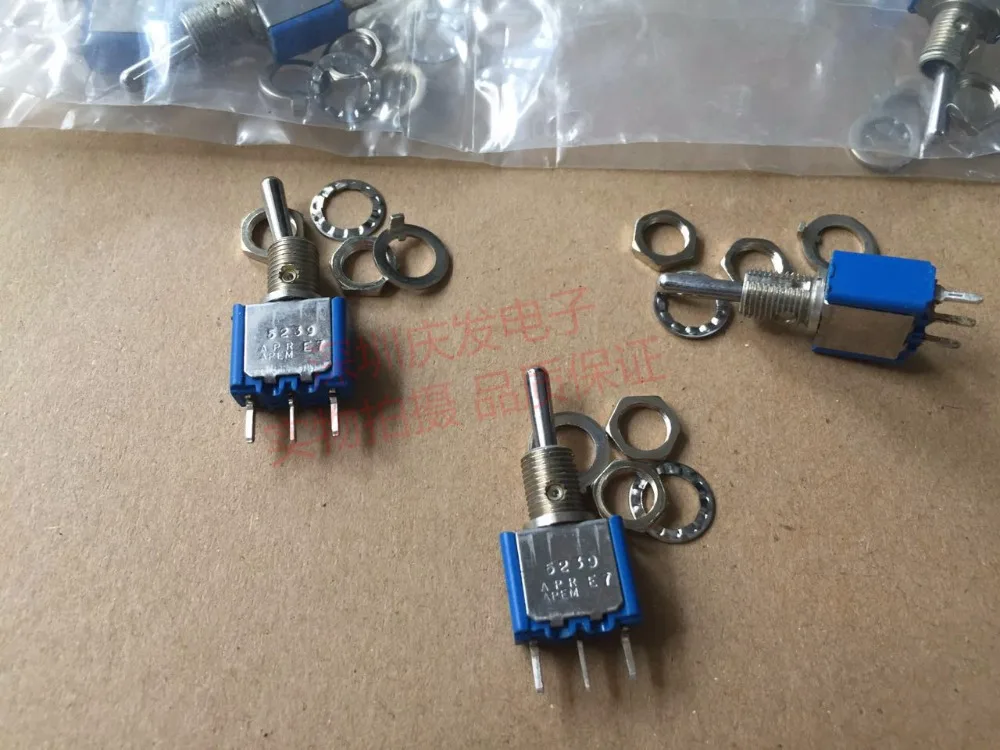 10 PièCes D'Interrupteur à Bascule ON-OFF-ON Interrupteur à Bascule à 3 Positions DPDT 6 Broches