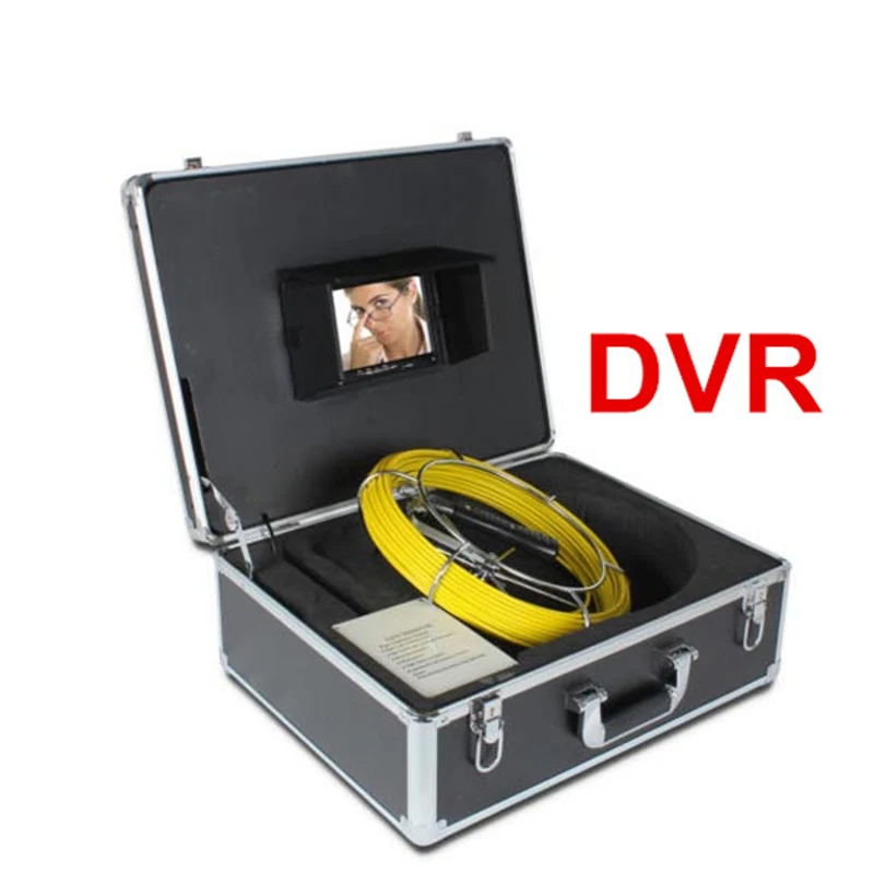 Камера для осмотра канализационной трубы 20 м с цифровым ЖК дисплеем DVR HD 600TVL 7