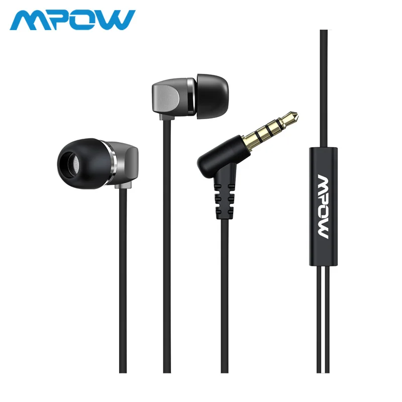 

Mpow BH321 In-Ear Wired Earphones With Carry Case In-Line Control Lightweight Earbuds Built in Mic For iPod MP3 MP4 Smartphone