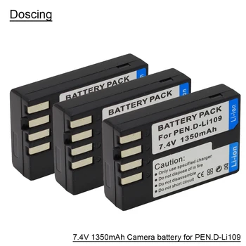 

Doscing 7.2V 1350mAh akku DLI109 D-LI109 D LI109 Camera Battery For PENTAX K-R K-2 KR K2 KR K30 K50 K-30 K-50 K500 K-500 L10
