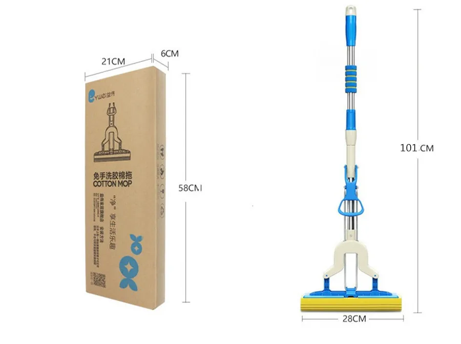 Клей хлопок швабра с губкой Швабра твист воды Швабра микроволокно насадка плоская вращающаяся спрей самосжимающийся без ручной стирки